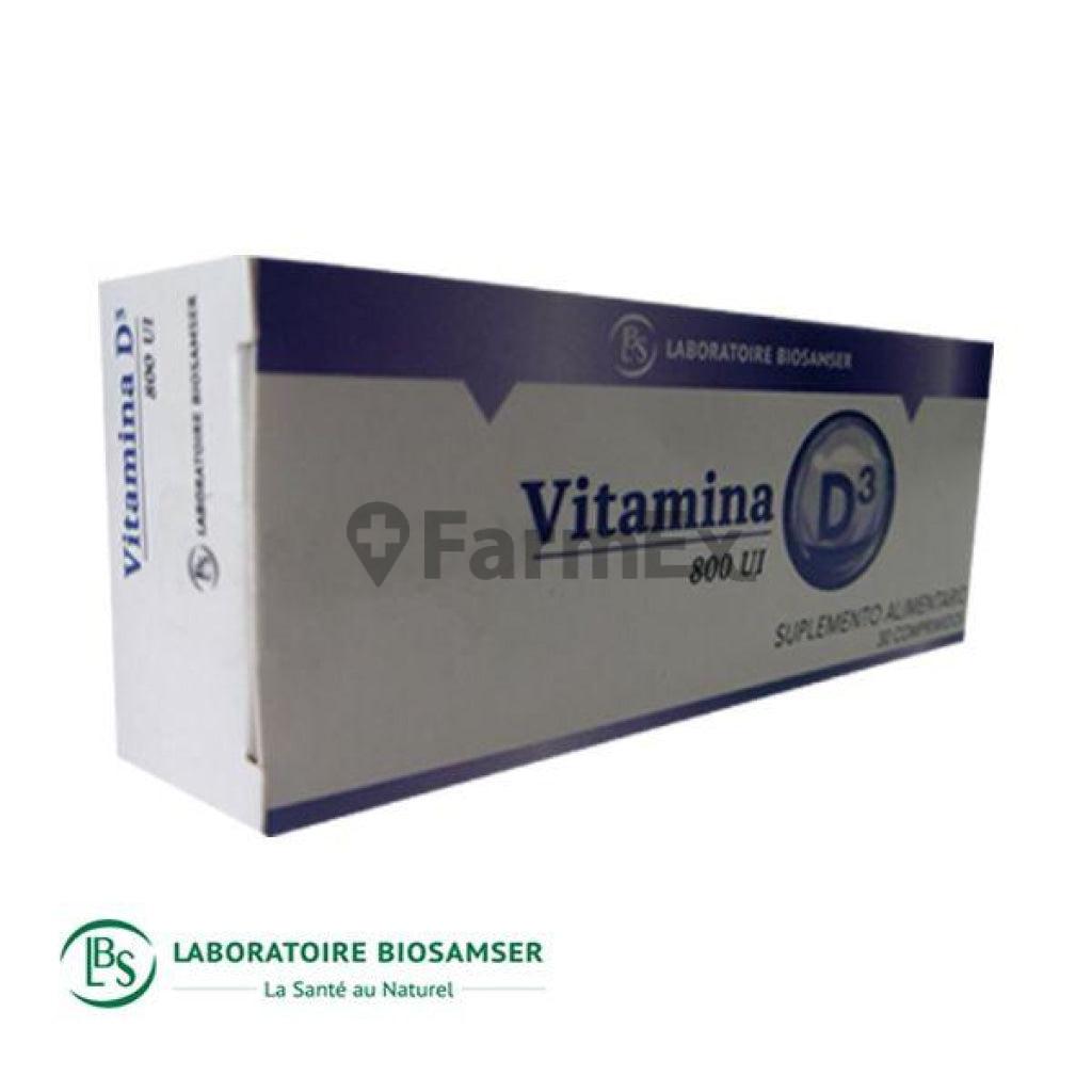 Vitamina D / 800 U.I x 30 comp Biosamser